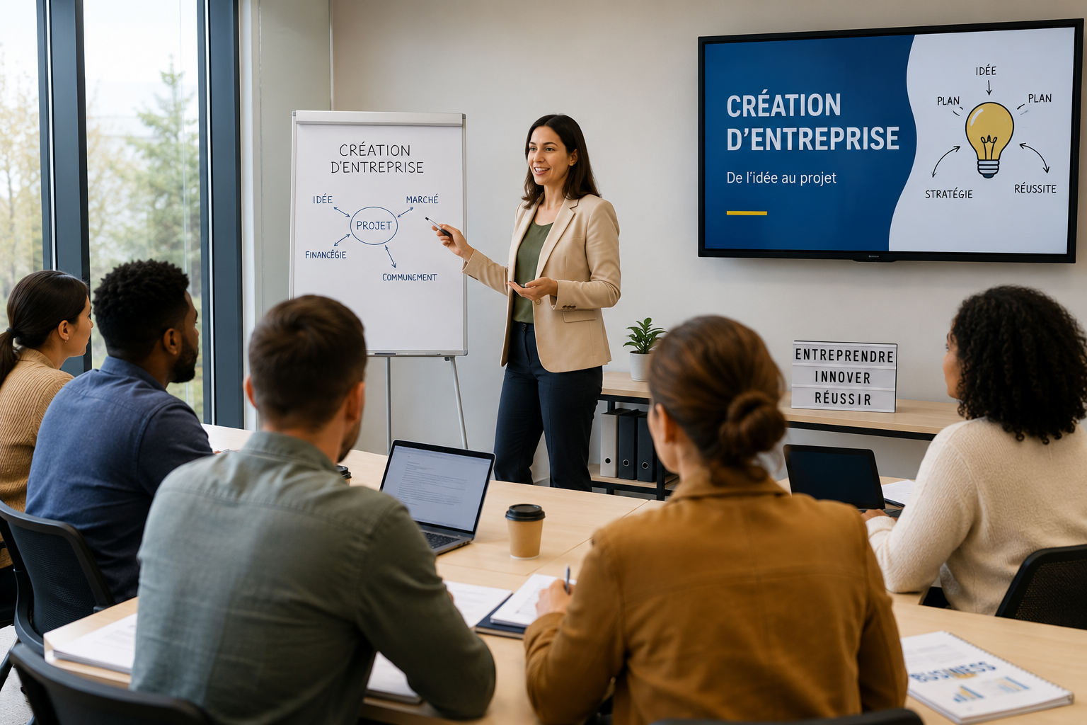 Conduire un projet de création d’entreprise